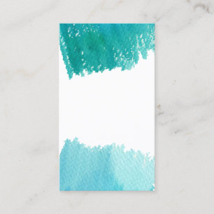 Aquarell-Schmuck-Rücken Marketing-Werbung Visitenkarte