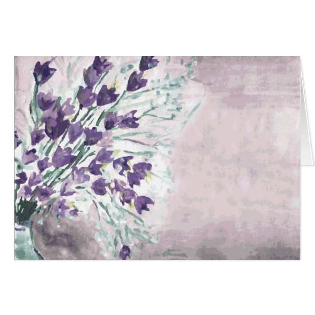 Aquarell-Schmutzhintergrund mit Glocken (Vorderseite (Horizontal))