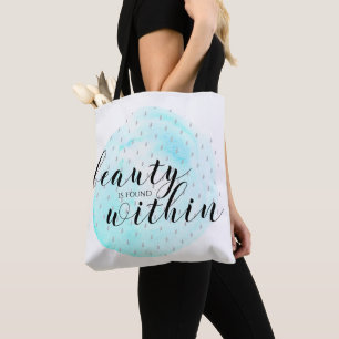 Aquarell-Schönheits-Zitat Tasche