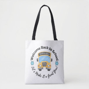 Aquarell-Schulbus-Tasche Tasche