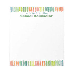 Aquarell-Schulratgeber-Notizblock Notizblock