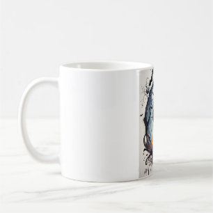 Aquarell Schwarzkatze Halloween-Tasse 🎃 Kaffeetasse