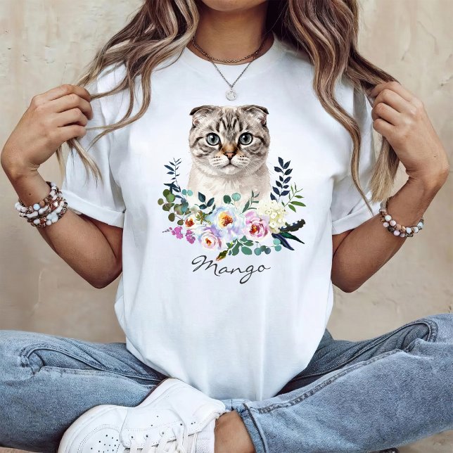 Aquarell Scottish Fold T-Shirt (Von Creator hochgeladen)