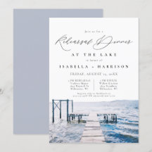 Aquarell Seepromenade Hochzeit Probe Abendessen In
