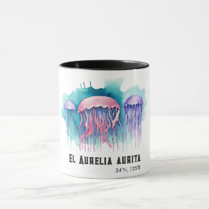 Aquarell-Serie: Quallen Tasse