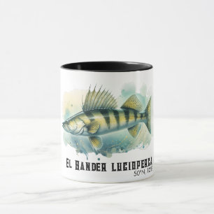 Aquarell-Serie: Zander/Walleye Tasse