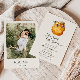 Aquarell Sie fand ihr Honey Foto Brautparty Einladung
