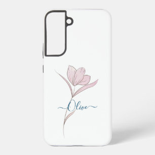 Aquarell-Skizze Blumen Samsung Galaxy Hülle 