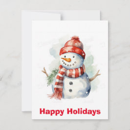 Aquarell Snowman Weihnachten Weihnachtsklauseln , 