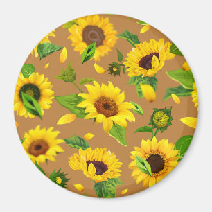 Aquarell-Sonnenblume 5 Magnet