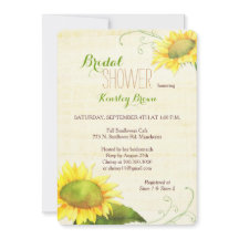 Aquarell Sonnenblumen Wirbles Brautparty