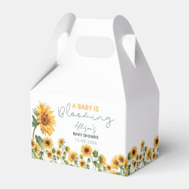 Aquarell Sonnenblumengarten Blumenspülung Dusche Geschenkschachtel