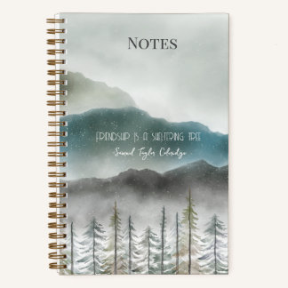 Aquarell-Spiralblock Berg Notizbuch