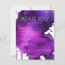 Aquarell-Splat-Hochzeit