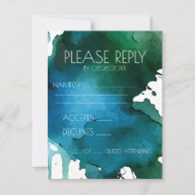 Aquarell-Splat-Hochzeit