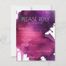 Aquarell-Splat-Hochzeit