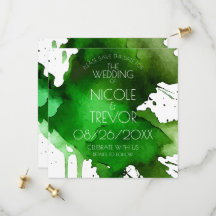 Aquarell-Splat-Hochzeit