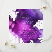 Aquarell-Splat-Hochzeit