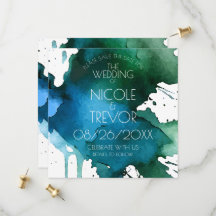 Aquarell-Splat-Hochzeit