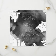 Aquarell-Splat-Hochzeit