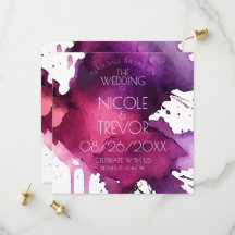 Aquarell-Splat-Hochzeit