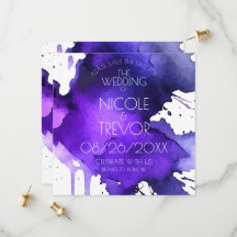 Aquarell-Splat-Hochzeit