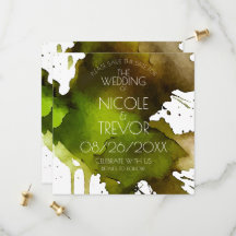 Aquarell-Splat-Hochzeit