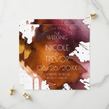 Aquarell-Splat-Hochzeit