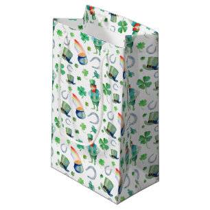 Aquarell-St Patrick Tagesmuster Kleine Geschenktüte
