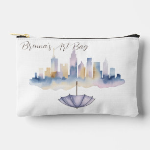 Aquarell-Stadtlandschaft-Accessoiretasche Zubehörtasche