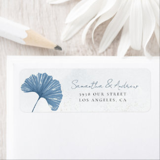 Aquarell Staubblau Botanische Hochzeit