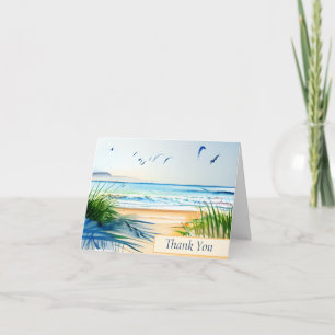 Aquarell-Strand individuell anpassbar Karte
