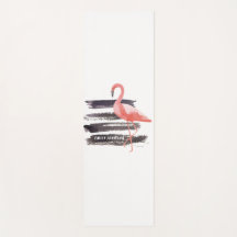 Aquarell-streicht rosa Flamingo-Bürste Linie