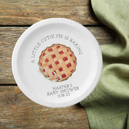 Aquarell Süsse Backen Kinderdusche Pappteller