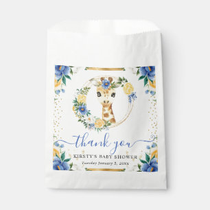 Aquarell Süße Dschungel-Giraffe Florale Babyparty Geschenktütchen