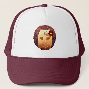Aquarell Süßer Igel Tier Trucker-Mütze Truckerkappe