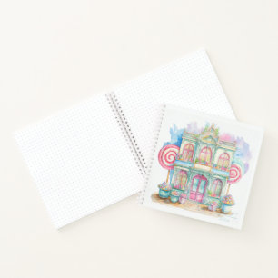 Aquarell Süßigkeiten Geschäft Bullet Journal Notiz Notizbuch