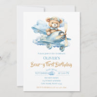 Aquarell-Teddybär-Aviator-Bärchen-erster-Geburtsta