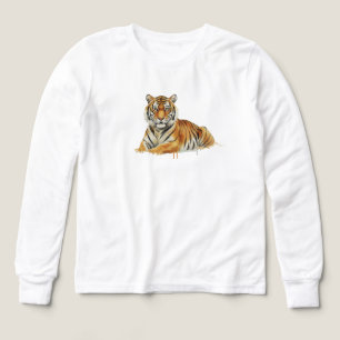 Aquarell-Tiger-Illustration – Majestätische Wildti