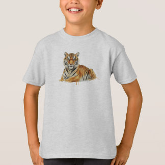 Aquarell-Tiger-Illustration – Majestätische Wildti T-Shirt