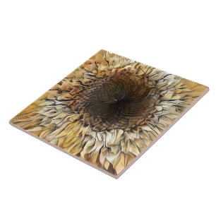 Aquarell-Tiger-Sonnenblume Elegante Kollektion Fliese