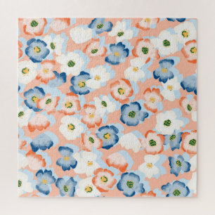 Aquarell Tinte Blume: Vintages Muster