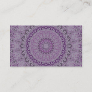 Aquarell-Traum-Mandala in Lila-Tönen Visitenkarte