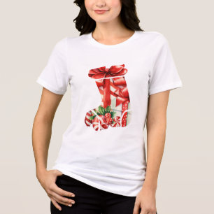 Aquarell-Träume: Geschenke, Bänder & Süße Leckerei Tri-Blend Shirt