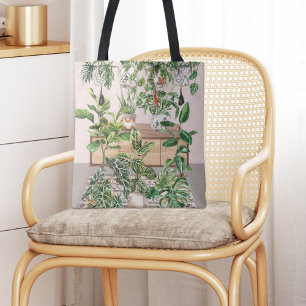 Aquarell-Tropische-Zimmerpflanzen Tasche