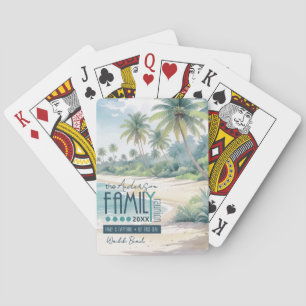 Aquarell-Tropisches-Familientreffen-ID1130 Spielkarten