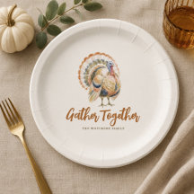 Aquarell Truthahn Thanksgiving Friendsgiving Herbs