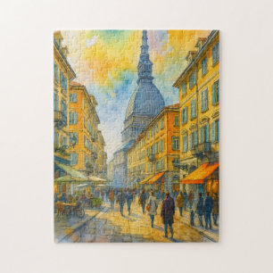Aquarell Turin Italien – Mole Antonelliana Stadt