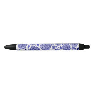 Aquarell und Blume - blaue Farbpalette Kugelschreiber