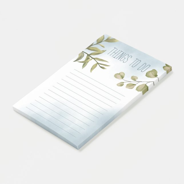 Aquarell und Foliage Post-it Klebezettel (angewinkelt)